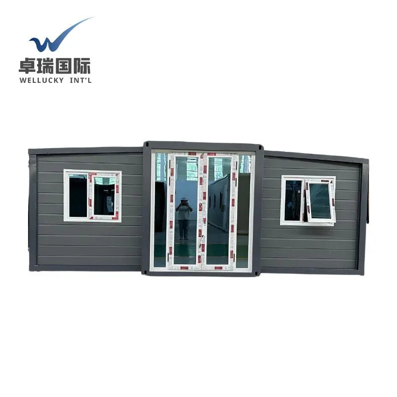 WELLUCKY 20ft Prefab Flat Pack Modular Home Prefab Container Home Sustainable Mobile Insulated Fireproof Container House Good Vibrations