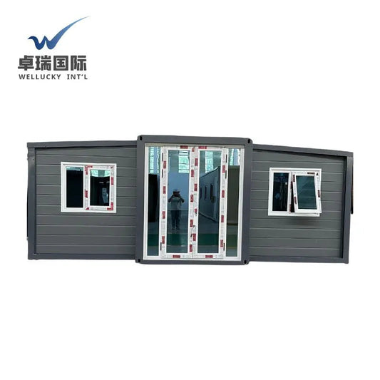 WELLUCKY 20ft Prefab Flat Pack Modular Home Prefab Container Home Sustainable Mobile Insulated Fireproof Container House Good Vibrations