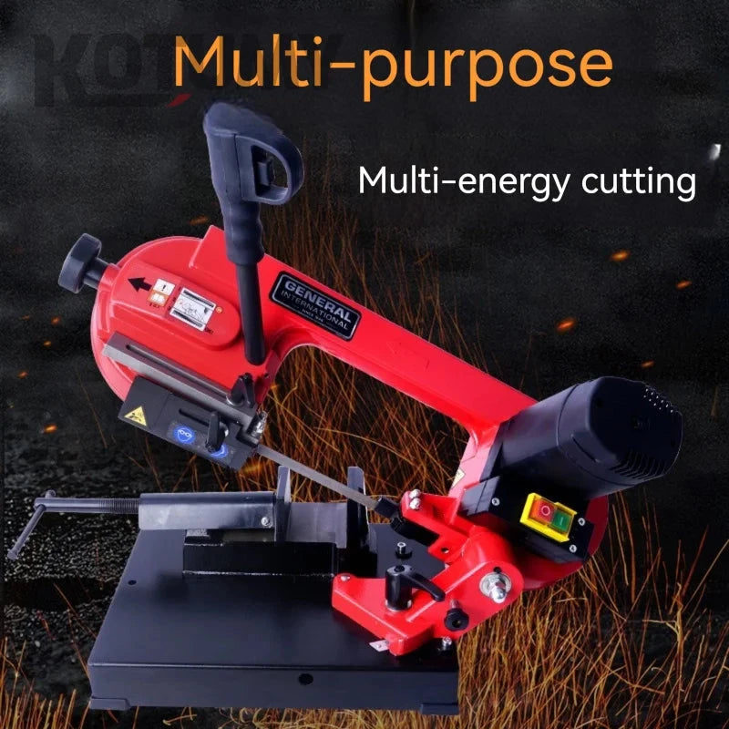 Multifunctional Electric Band Sawing Machine 45°-90° Horizontal Band Cutting 220V Metal Cutting Machine Good Vibrations