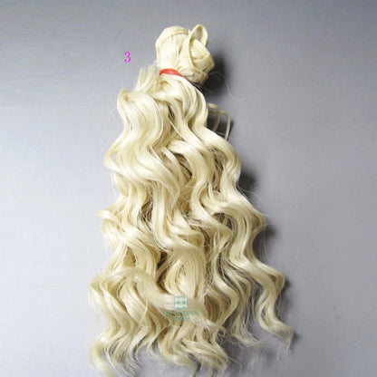 15cm & 25cm*100cm Wool rolls dolls wig for 1/3 1/4 1/6 BJD/SD Doll hair Accessories Good Vibrations