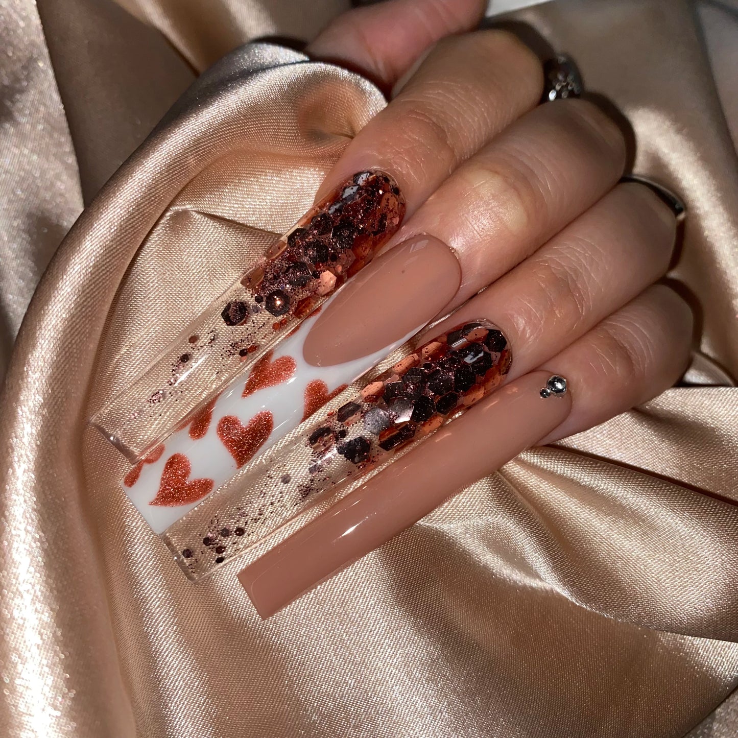 High Quality Multiply Designs 3D Handmade Customize Salon Press on Nails Acrylic Materials Set Good Vibrations