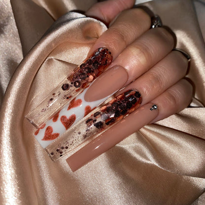 High Quality Multiply Designs 3D Handmade Customize Salon Press on Nails Acrylic Materials Set Good Vibrations