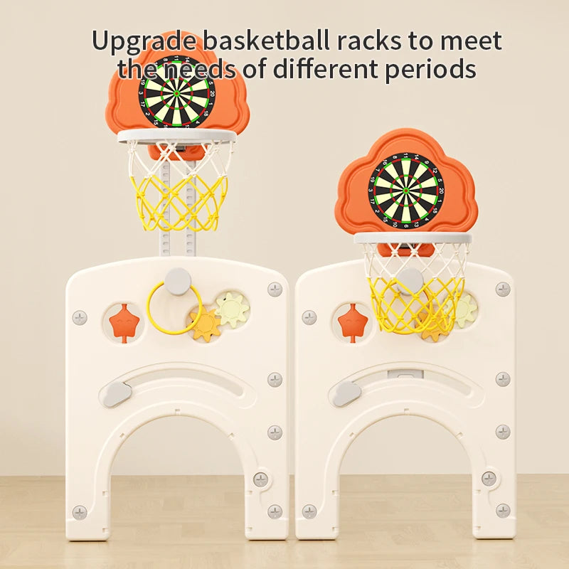 Feiqi Kids Fun Space Slide  Tent House Playhouse  Home Children's Playground Plastic Toy Baby Slides Set for Kids Indoor Good Vibrations