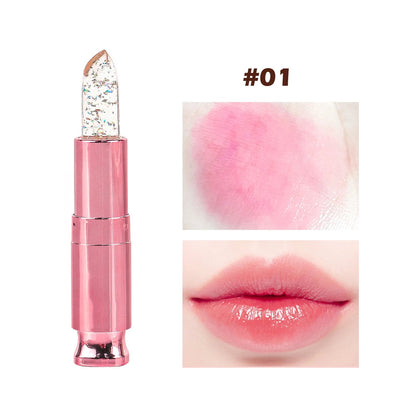 Transparent Long Lasting Moisturizing Flower Lip Stick Lip Care Makeup Cosmetic Jelly Lipsticks Lip Balm Good Vibrations