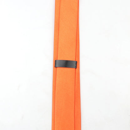 Tie for Men Solid Color Slim Necktie Polyester Narrow Cravat Blue Purple Gold Pink Formal Ties Fashion Daily Shirt Accessory Good Vibrations