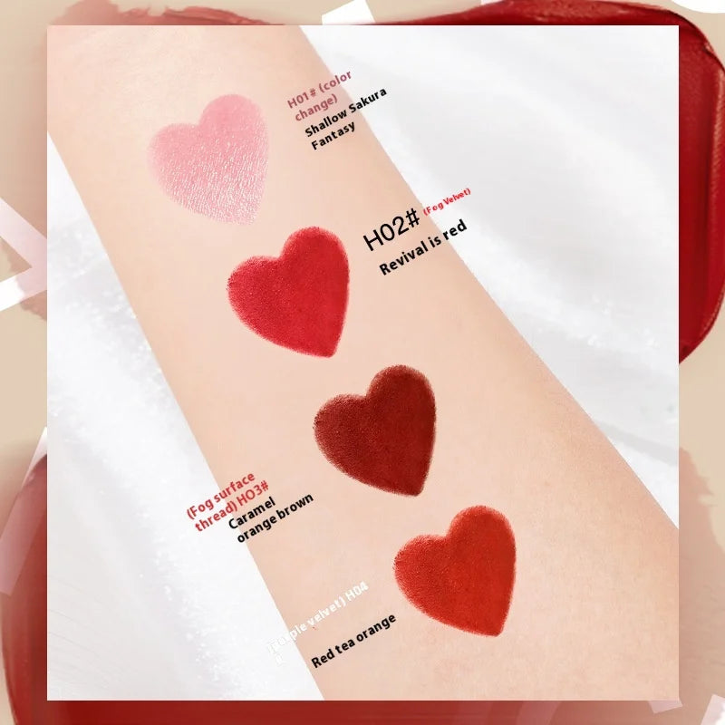 Luxury Pet Leather Bag Lipstick Set Non-Stick Cup Non-Fading Lip Balm Gift Box Lip Stick Full Set Wholesale Good Vibrations