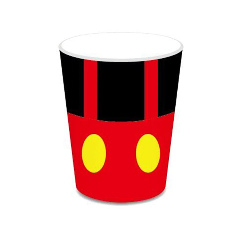 Mickey Mouse Theme Disposable Tableware Cups Plate Baby Children Birthday Party Supplies Boy Family Good Friend Party Decoration Good Vibrations