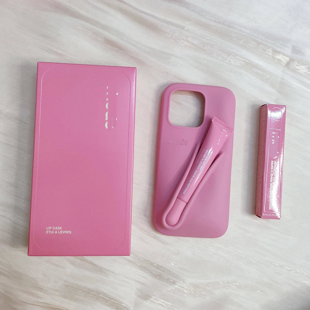 Original Quality Lipstick DIY Make-up Rhod Soft Case for iPhone 16 15 14 13 12 Pro Max with Lip Gloss Holder Ins Hot Cover Good Vibrations