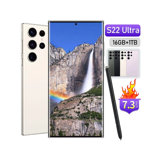 Lower Price Safe Packing 6.7Inch Smart Island S22 Ultra Mobile Phones With Built in E-Pen Good Vibrations