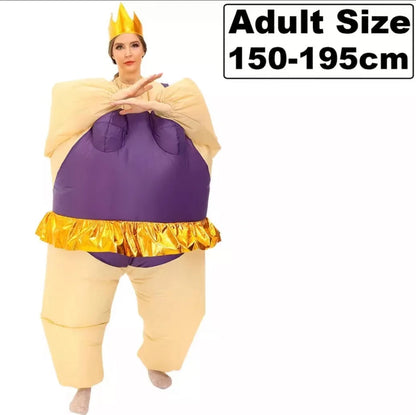 Halloween Costumes for Adult Men Women Cosplay Clown Anime Mascot Inflatable Costume Carnival Party Christmas Role Play Dress Good Vibrations
