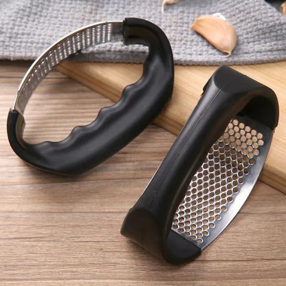 Upgraded Stainless Steel Garlic Press Squeezer Manual Garlic Ginger Rocker Crusher Garlic Cutting Mince Tools Kitchen Gadgets Good Vibrations