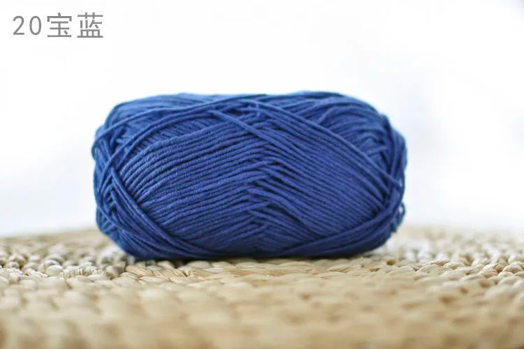 Factory Wholesale Recycled Baby Cotton Yarn 4 Strands of Milk Yarn Bag for Doll Clothes Hand-Knitted High Tenacity for Weaving Good Vibrations
