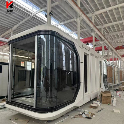 Prefab Vessel House Flat Pack Mobile Capsule Houses Ready Made House Home Steel Structure Homestay Detachable Space Capsule Good Vibrations