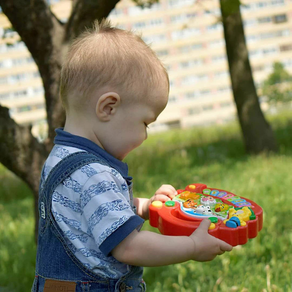 Baby Musical Toy with Animal Sound Kids Piano Keyboard Electric Flashing Music Instrument Early Educational Toys for Children Good Vibrations