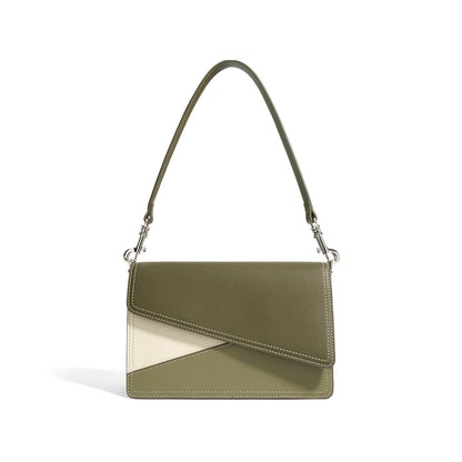 New Geometric Color Blocking Small square Bag 2024 Minimalist Color Blocking Single Shoulder Crossbody Versatile Underarm Bag Good Vibrations
