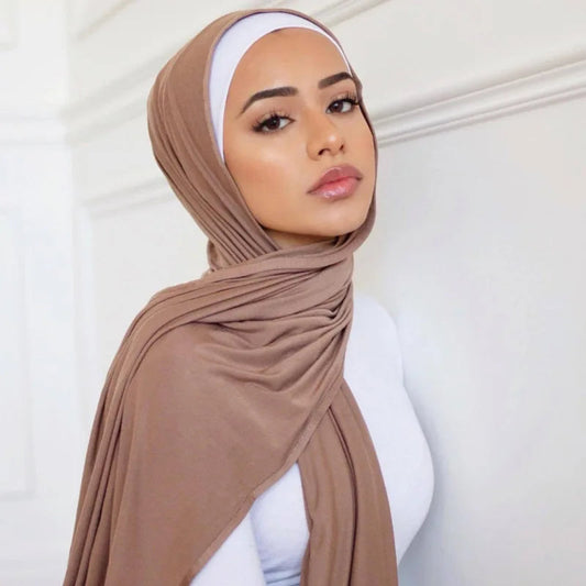 Instant Hijab Chiffon Jersey Hijab for Women Veil Muslim Fashion Islam Malaysian  Hijab Cap Scarf for Muslim Headscarf Good Vibrations