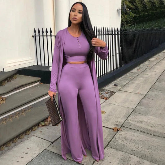 3 Piece Set Women Outfits Three Pieces Sets Women Pants Outfit Wholesale Pant Suits Sexy  3 Piece Sets 2025 Good Vibrations