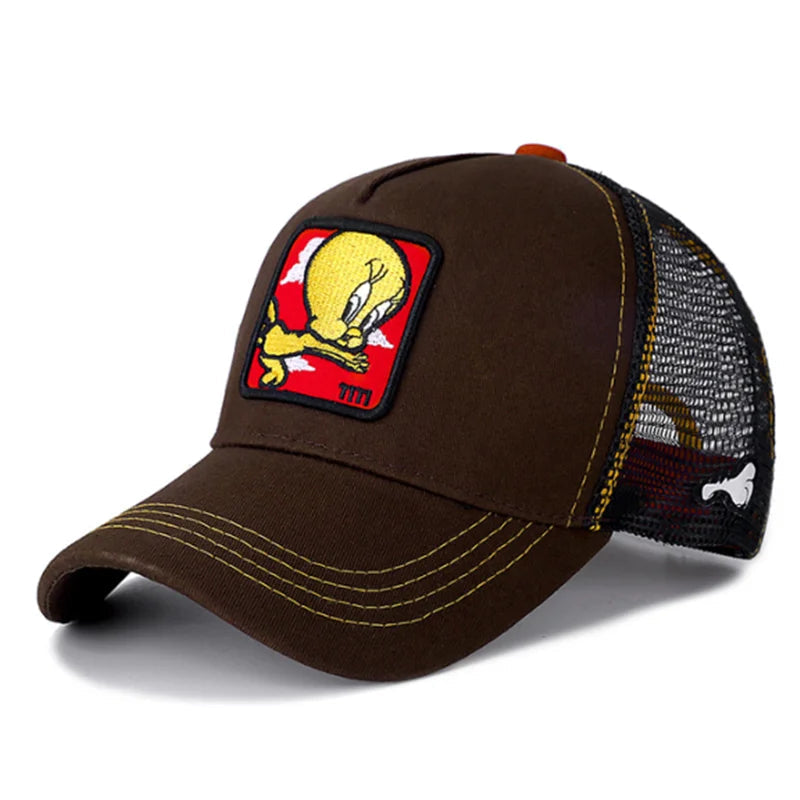 Hot Sale Unisex Anime Cartoon Cap High Quality Patch Draw Baseball Cap Men Trucker Hat Good Vibrations