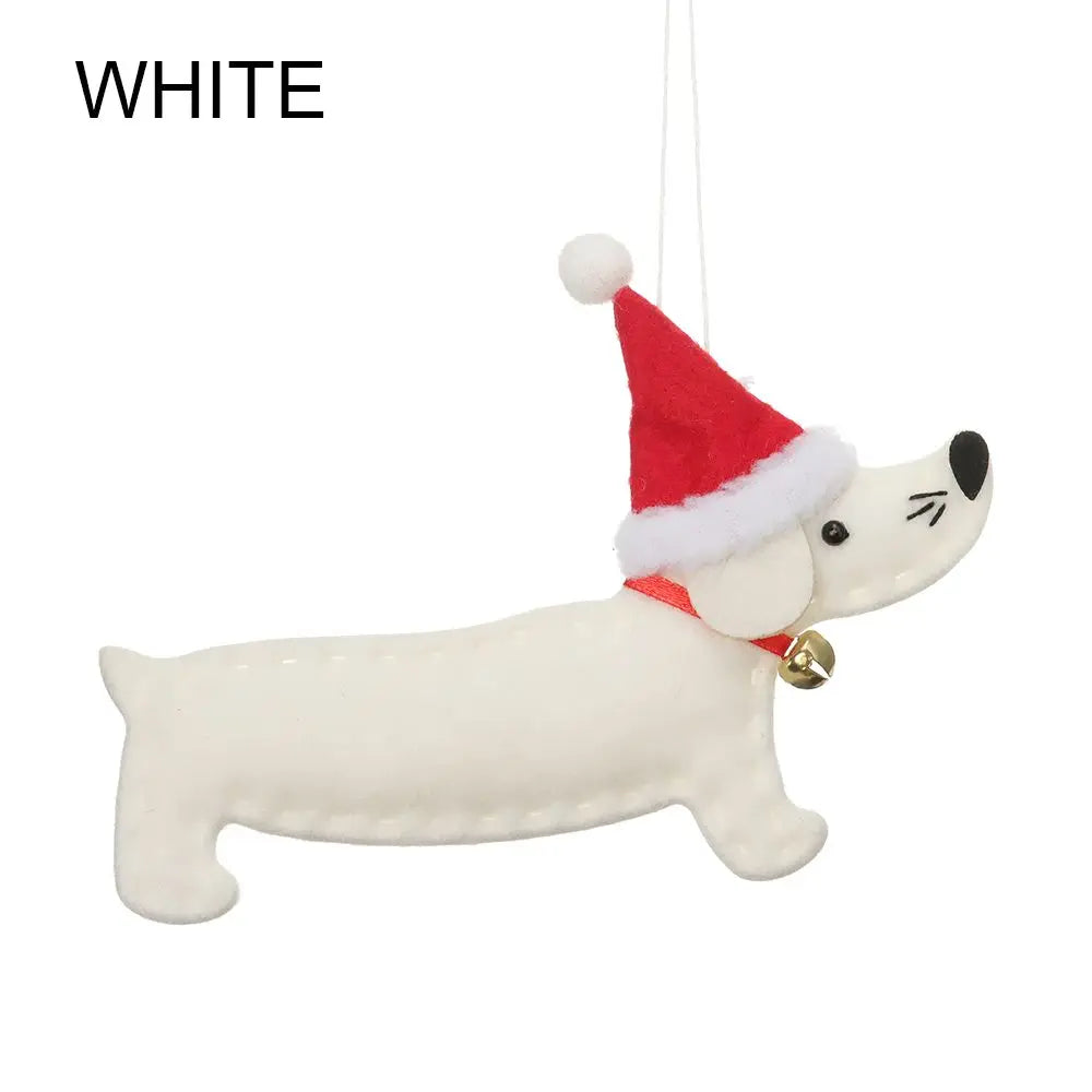 Gift Party Supplies Hang Decorations Ornaments Xmas Pendant Dachshund Dog Christmas Tree Accessories Good Vibrations