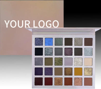 Wholesale High Pigment Creamy Buttery 30 Colors Eye Shadow Palette Makeup With Private Label Good Vibrations