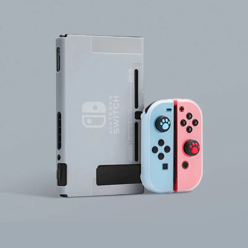 Kawaii Nintend Switch Pink Case Protective Hard Case Shell for Nintendos Switch Console JoyCon Colorful Back Cover Detachable Good Vibrations