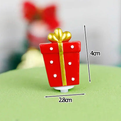 Christmas Cake Toppers Resin Santa Claus Cake Decor Xmas Tree Cupcake Dec Merry Christmas Decor For Home Happy new Year Gifts Good Vibrations