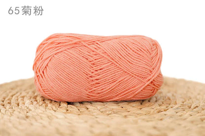 Factory Wholesale Recycled Baby Cotton Yarn 4 Strands of Milk Yarn Bag for Doll Clothes Hand-Knitted High Tenacity for Weaving Good Vibrations