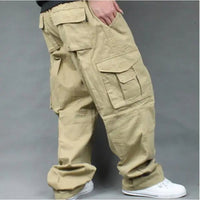 Wide Leg Hip Hop Pants Men Loose Outdoor Cotton Harem Trousers Cargo Pants Loose Baggy Trouser Streetwear  Joggers Pant Good Vibrations