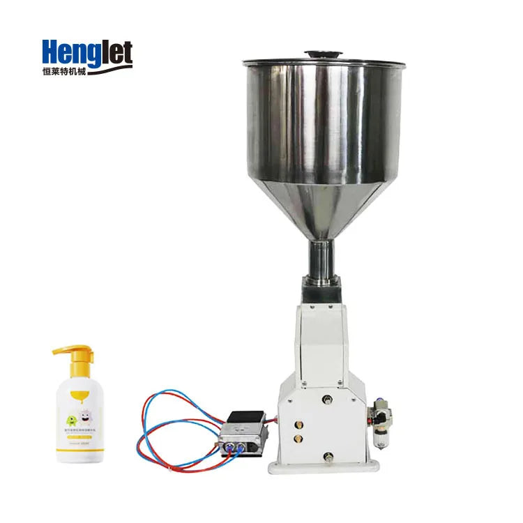 A03 Hand Operated Filling Machine Manual Cosmetic Paste Sausage Lip Gloss Cream Liquid Filling Supply Good Vibrations