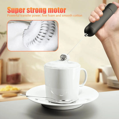 New Products 2023 Kitchen Gadgets Electric Milk Drink Frother AA Battery Powered Handheld Electric Whisk Coffee Mixer for Milk Good Vibrations