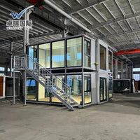 WELLUCKY Factory 20ft 2 Bedroom Australia Expandable House Tiny Home Villa Hotel Prefab House Prefabricated Container Home Good Vibrations