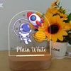 Space Astronaut Night Lamp Personalized Baby Birthday Gift Night Light Present for Birthday New Year Christmas Good Vibrations