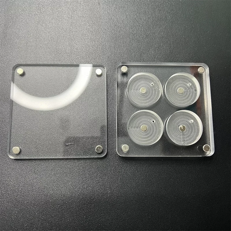 clear Plastic Acrylic Magnetic Private Label Cosmetics Makeup Magnetic Empty Single 4 /9/12 /15 /20/24 Color Eye Shadow Palette Good Vibrations
