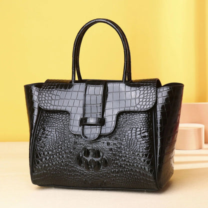 2025 New Luxury Trendy  High Quality Crocodile Pattern Shoulder Bag for Women, Large Capacity Fashionable Handbag Good Vibrations