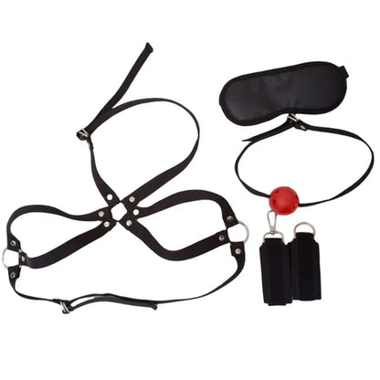BDSM 4pcs Adult Sex Toys Games Handcuffs Bondage Gear Sex Toys For Women Couples Gags Blindfold Sexy Shop Exotic Accessories GOOD Vibrations
