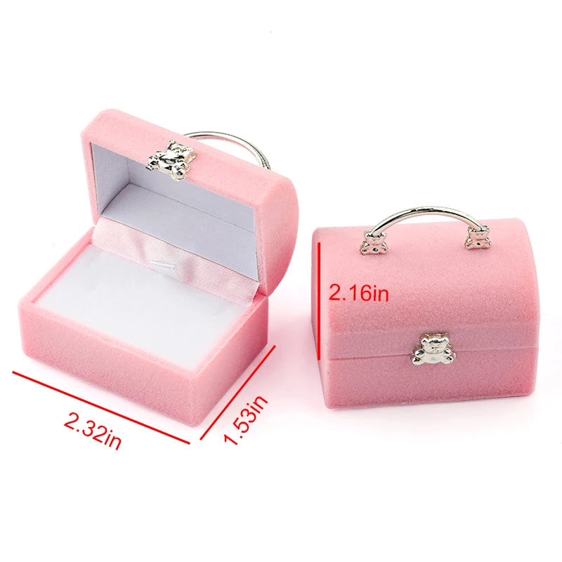 1 Piece Lovely Velvet Jewelry Box Container Wedding Ring Box for Earrings Necklace Bracelet Display Gift Box Holder 16 styles Good Vibrations