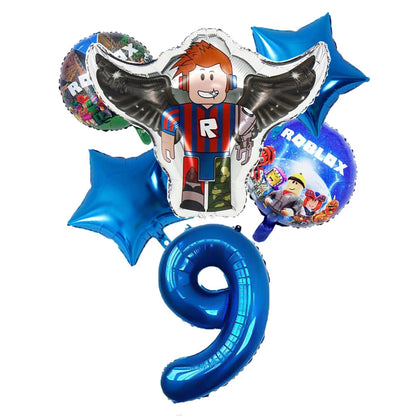 Wholesale Robot Party Balloon Decorations for Baby Shower and Children's Birthday Aluminum Film Digital Set for Mother's Day Good Vibrations
