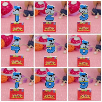 Birthday Candle Mouse Party Decorations Number Candle Cake Toppers Decorations for Home Kids's Gift Candle DIY Cake Flags Good Vibrations