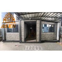 Luxury 40Ft 20Ft Prefab Villa 2-5 Bedrooms Expandable Container Home Portable Mobile Tiny House Made of Steel Good Vibrations