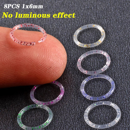 Surgical Steel Bar Tongue Rings Acrylic Glow in the dark ball Tongue Barbell Luminous Acrylic Ball Belly button Ring Piercing Good Vibrations
