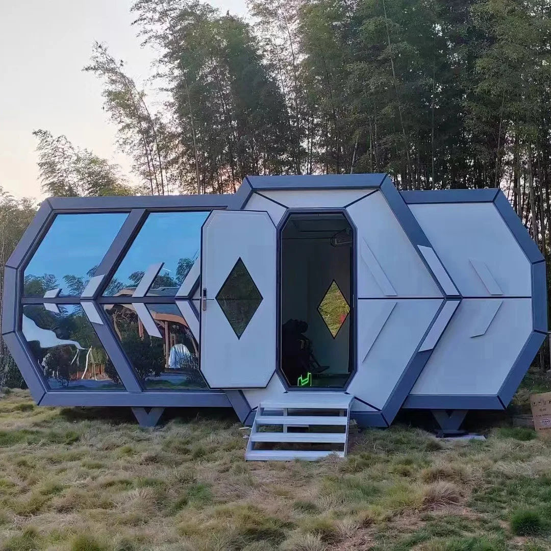 Prefab  Space Capsule House With Bed Cabin Hotel Container Home Sleep Pod Outdoor  Luxury Pod Good Vibrations