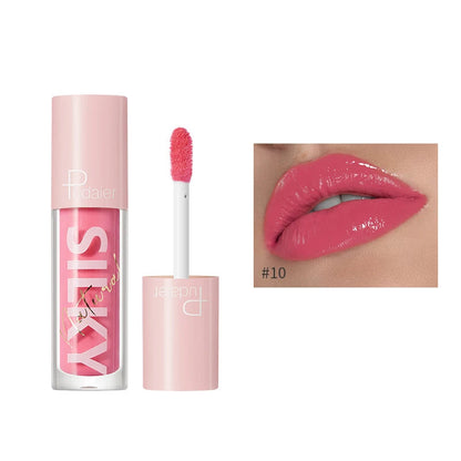 Wholesale Makeup 16 Colors Mirror Water Gloss Lip Gloss Moisturizing Lasting Vegan High Shine Lipgloss Private Label Cosmetics Good Vibrations