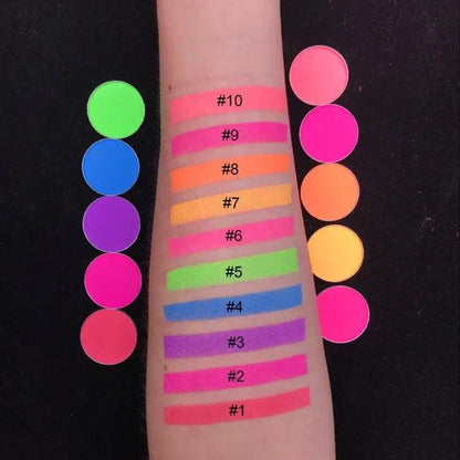 Custom Logo Eye Shadow Palette High Pigmented Nude Matte Makeup Glitter Eye Shadow Palette Private Label Eyeshadow Palette Good Vibrations