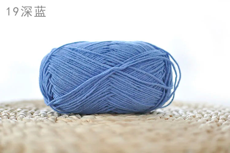 Factory Wholesale Recycled Baby Cotton Yarn 4 Strands of Milk Yarn Bag for Doll Clothes Hand-Knitted High Tenacity for Weaving Good Vibrations