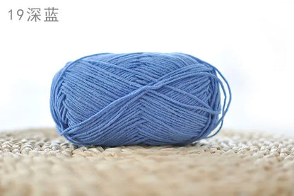 Factory Wholesale Recycled Baby Cotton Yarn 4 Strands of Milk Yarn Bag for Doll Clothes Hand-Knitted High Tenacity for Weaving Good Vibrations