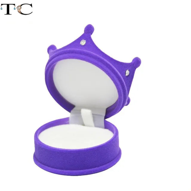 Creative Velvet Jewelry Box Mini Container Ring Box Earrings Rings Storage Box Small Accessories Display Gift Box Good Vibrations
