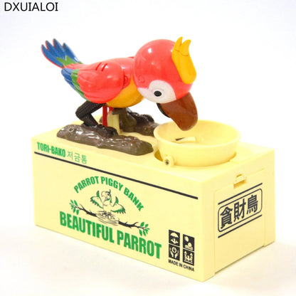 Gifts for children, birds, money, piggy bank, greedy, greedy, bird, parrot, piggy bank, children's room decoration Good Vibrations
