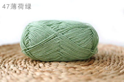 Factory Wholesale Recycled Baby Cotton Yarn 4 Strands of Milk Yarn Bag for Doll Clothes Hand-Knitted High Tenacity for Weaving Good Vibrations