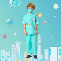 Kids Costumes Career Day Halloween Costumes Veterinarian Doctor Uniform Good Vibrations