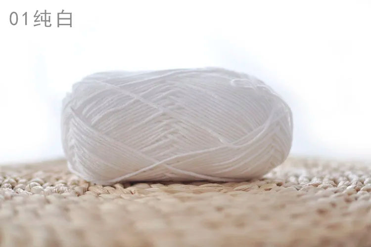 Factory Wholesale Recycled Baby Cotton Yarn 4 Strands of Milk Yarn Bag for Doll Clothes Hand-Knitted High Tenacity for Weaving Good Vibrations